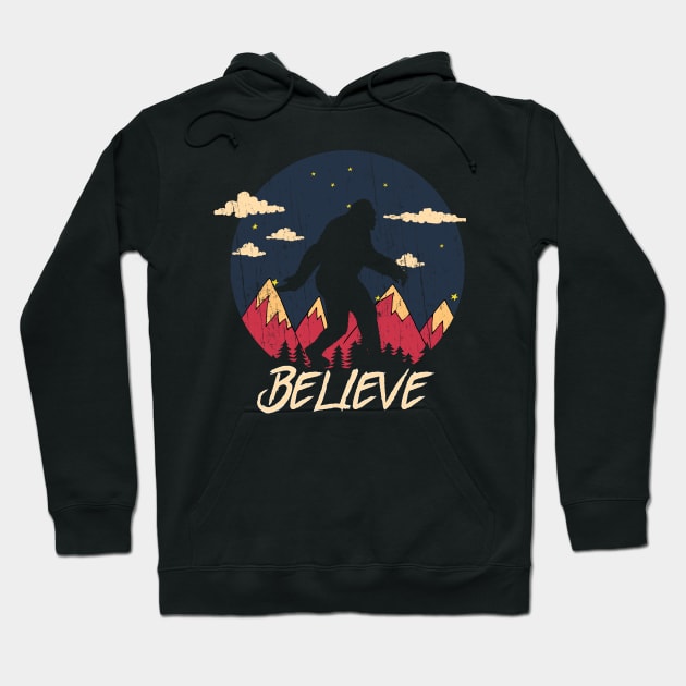 Bigfoot believe Hoodie by Theretrotee